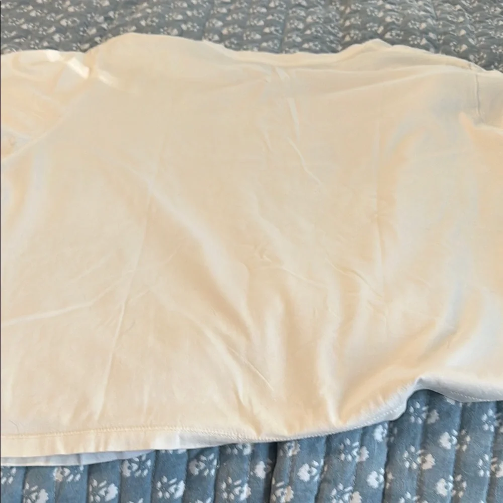 Calvin Klein Blue and White Graphic T-Shirt - Picture 3 of 3